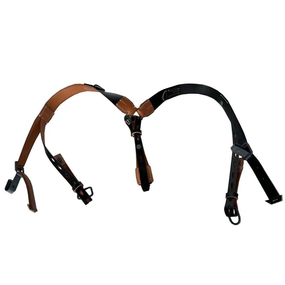WW2 German Army Leather Y-STRAP Suspenders - Military-Outdoors.com