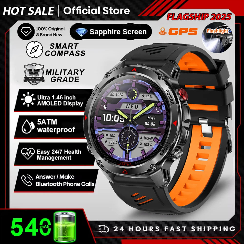Outdoor GPS Smart Watch with Compass