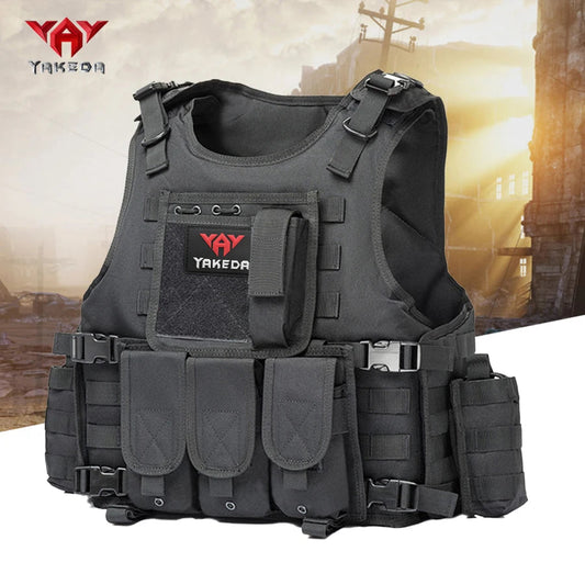 YAKEDA quick detachable outdoor adventure equipment vest, quick detachable lightweight multi-functional outdoor vest Yakeda