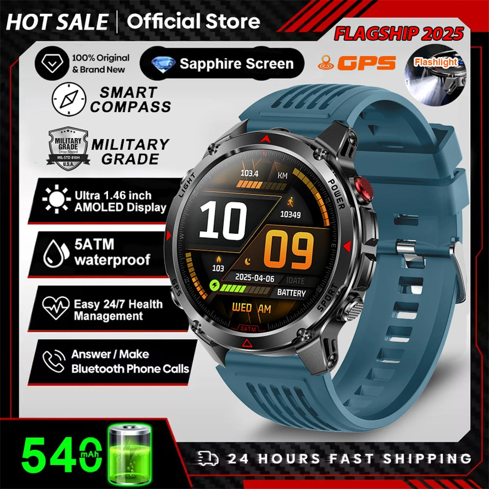 Outdoor GPS Smart Watch with Compass