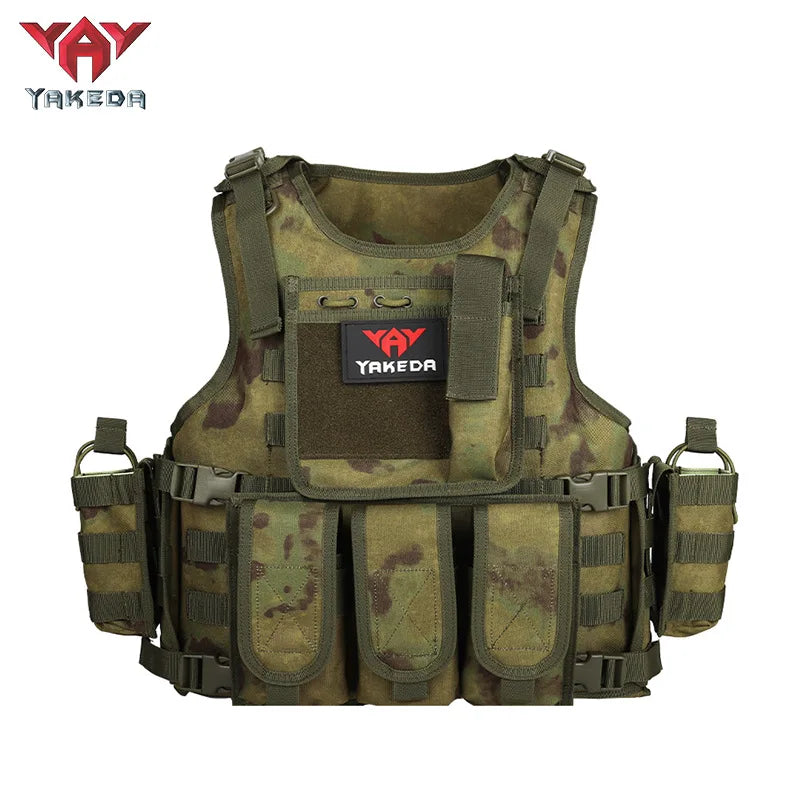 YAKEDA quick detachable outdoor adventure equipment vest, quick detachable lightweight multi-functional outdoor vest Yakeda