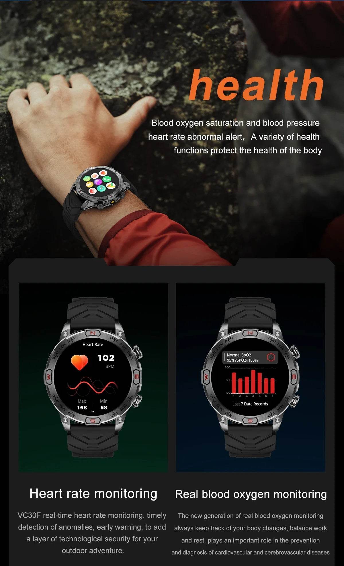 Outdoor Smart Watch With GPS Tracking - Military-Outdoors.com