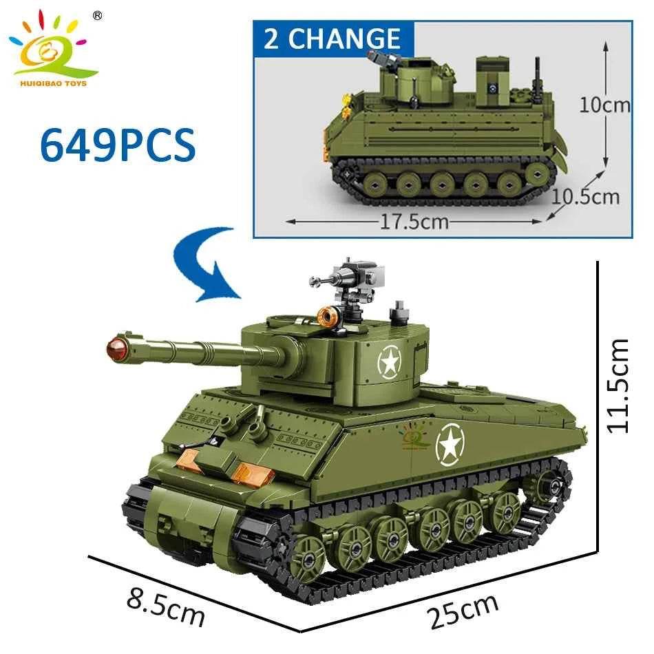 WW2 DIY Toy Tank Set with Soldiers - Military-Outdoors.com - Military-Outdoors.com