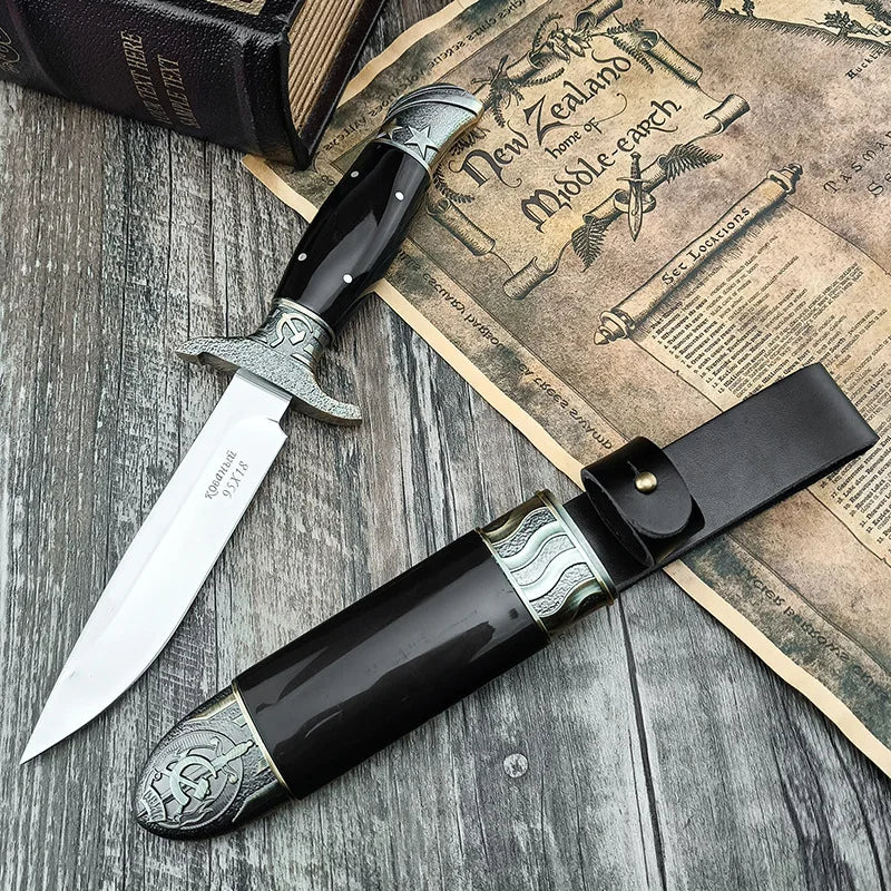 Handmade USSR Finka NKVD Fixed Blade Knife Replica for Collectors