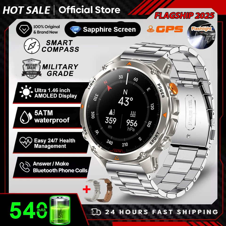 Outdoor GPS Smart Watch with Compass