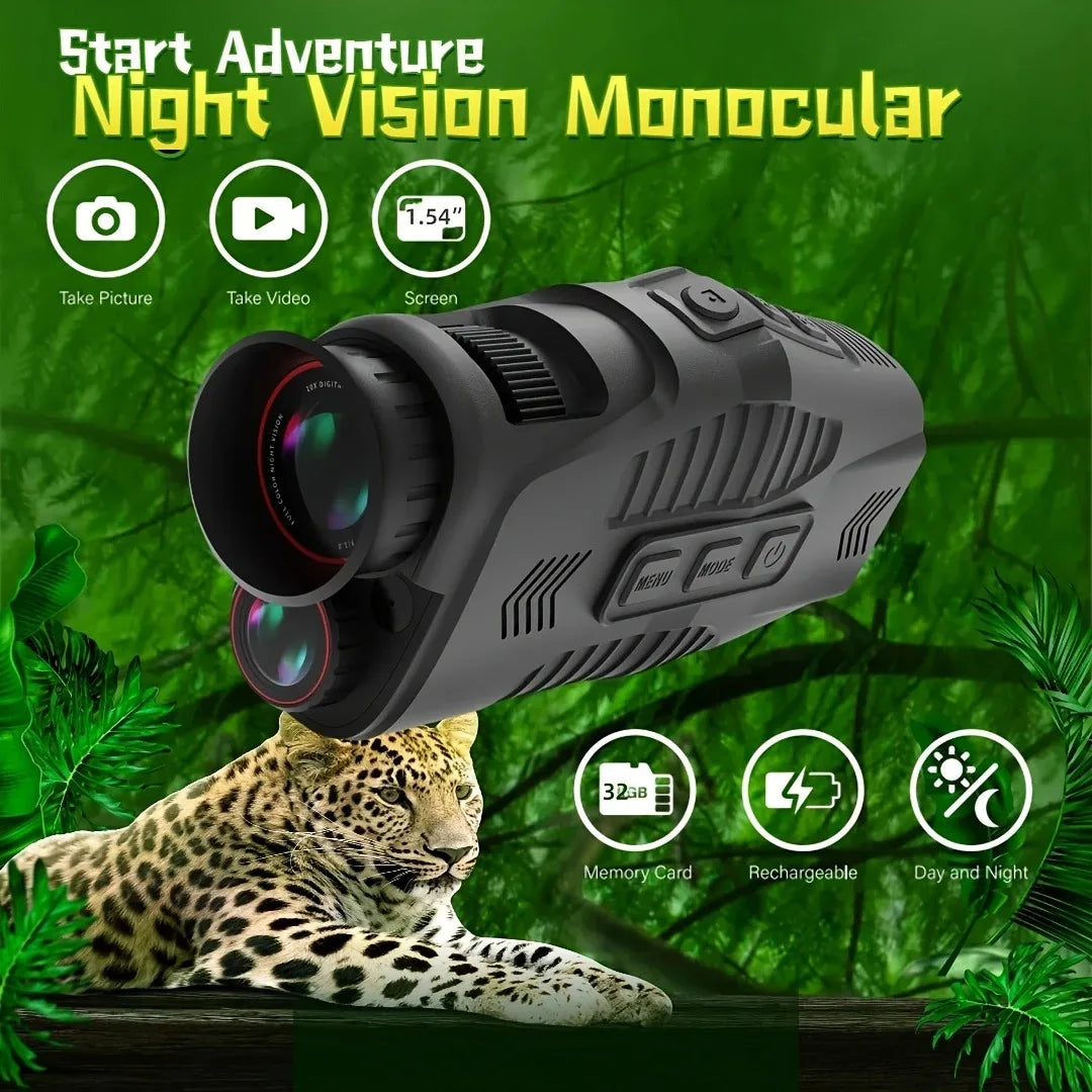 ABS R11 1080P night vision monocular with compact black body for outdoor observation