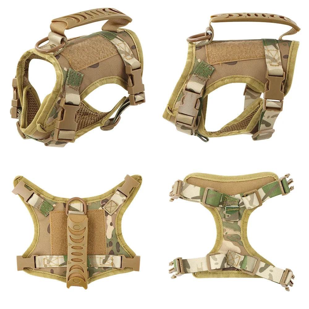 Adjustable kitten vest in camo with multiple adjustment points