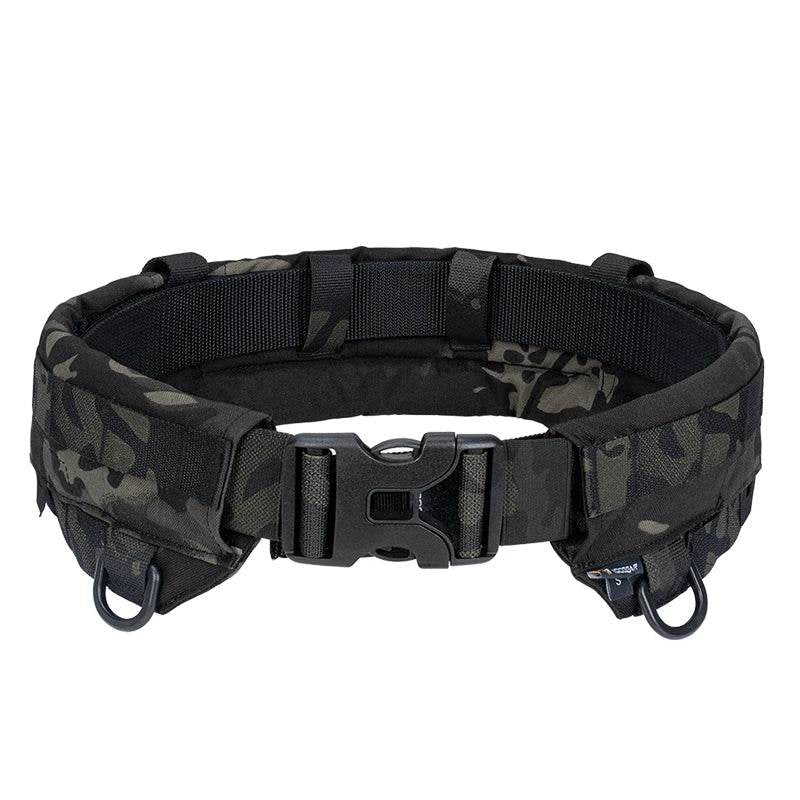 Black Camo Tactical Belt for Adjustable Outdoor Belt Solution
