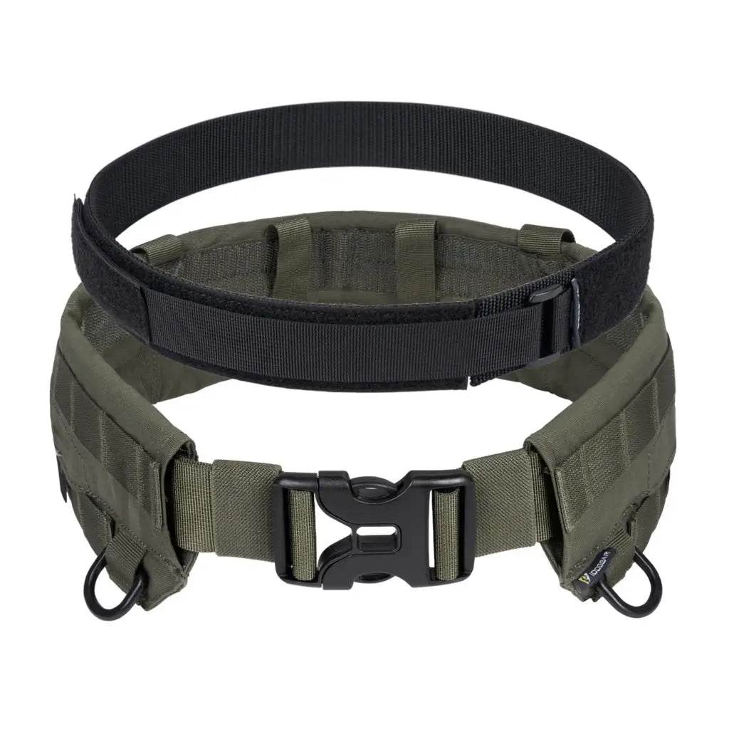 Military Tactical Belt in Olive Green, adjustable outdoor belt for versatile use