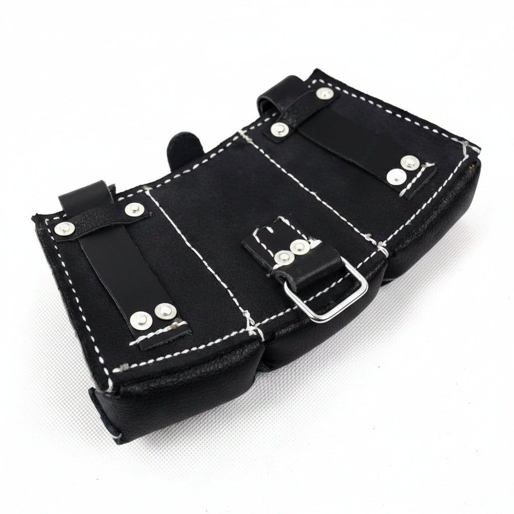 Black ammunition pouch replica with durable material for tactical use