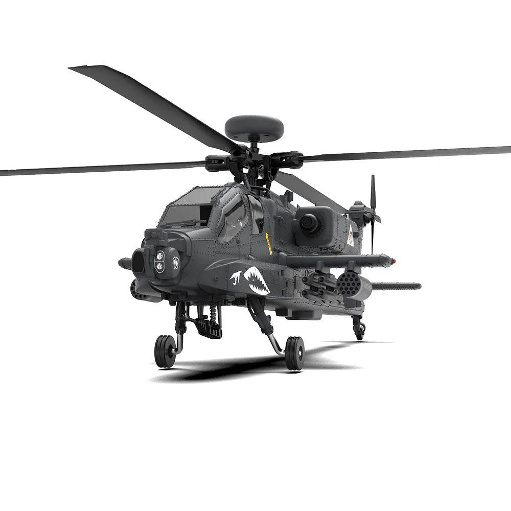 Apache RC Helicopter in gray with advanced control features