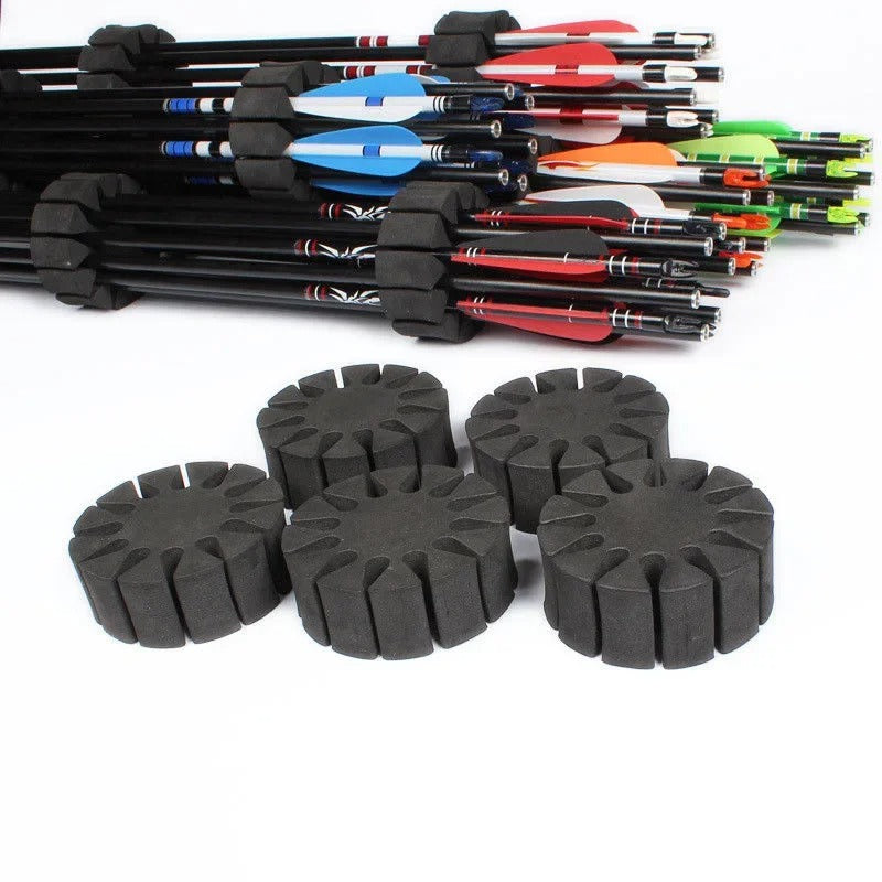 Archery arrow holder set, foam design for secure storage and transport