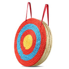 20in Round Woven Grass Archery Target for Outdoor Practice
