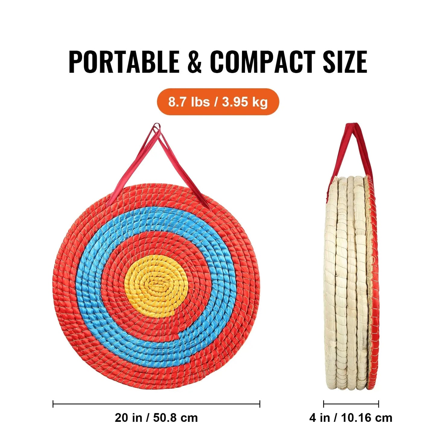 Military-Outdoors Archery Target in Red and Blue for Portable Outdoor Practice