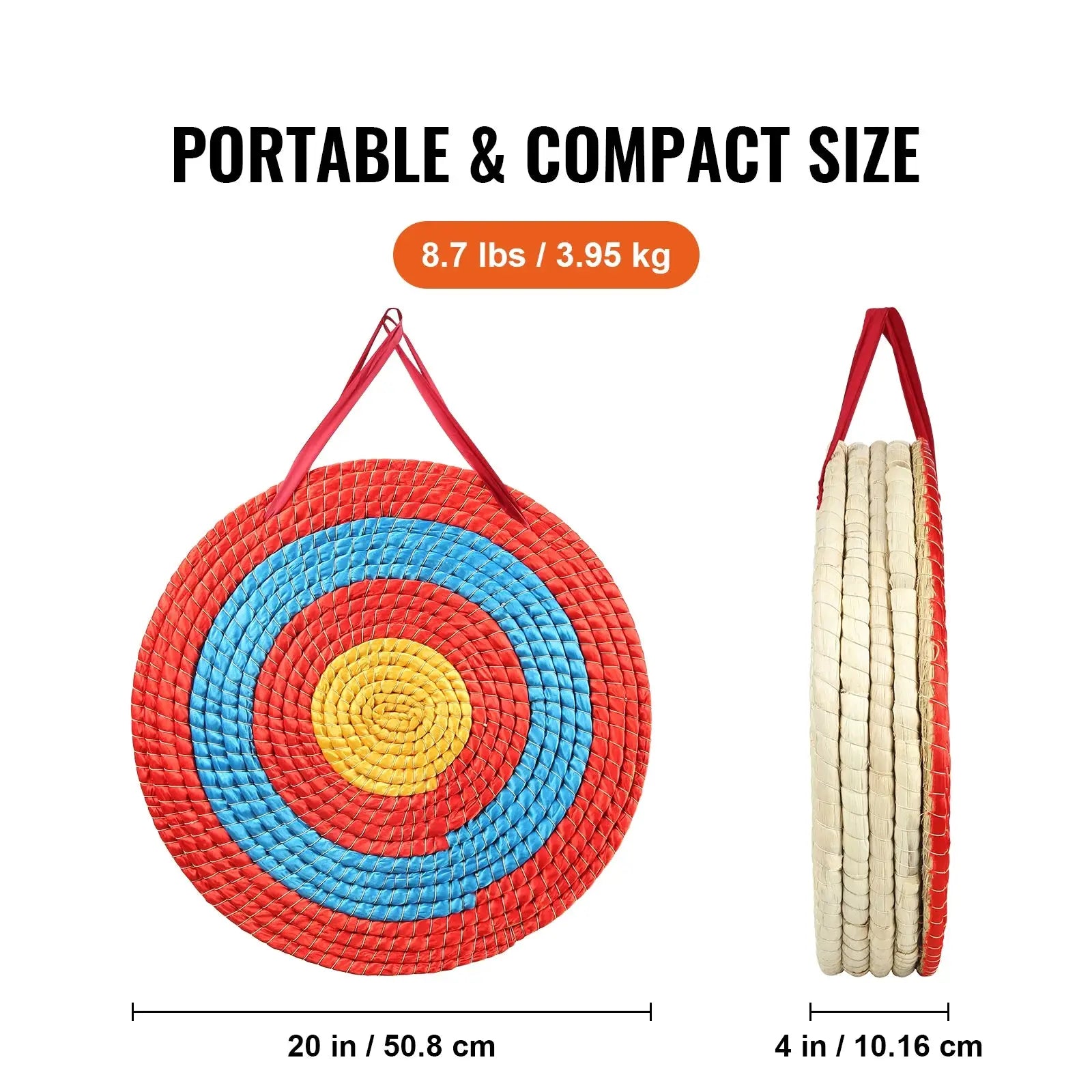 Military-Outdoors Archery Target in Red and Blue for Portable Outdoor Practice