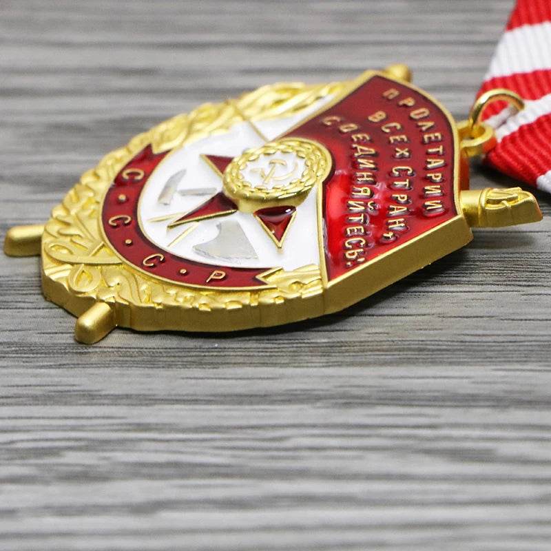 Replica Authentic Soviet Union Lenin Order of the Red Banner Medal - Military-Outdoors.com