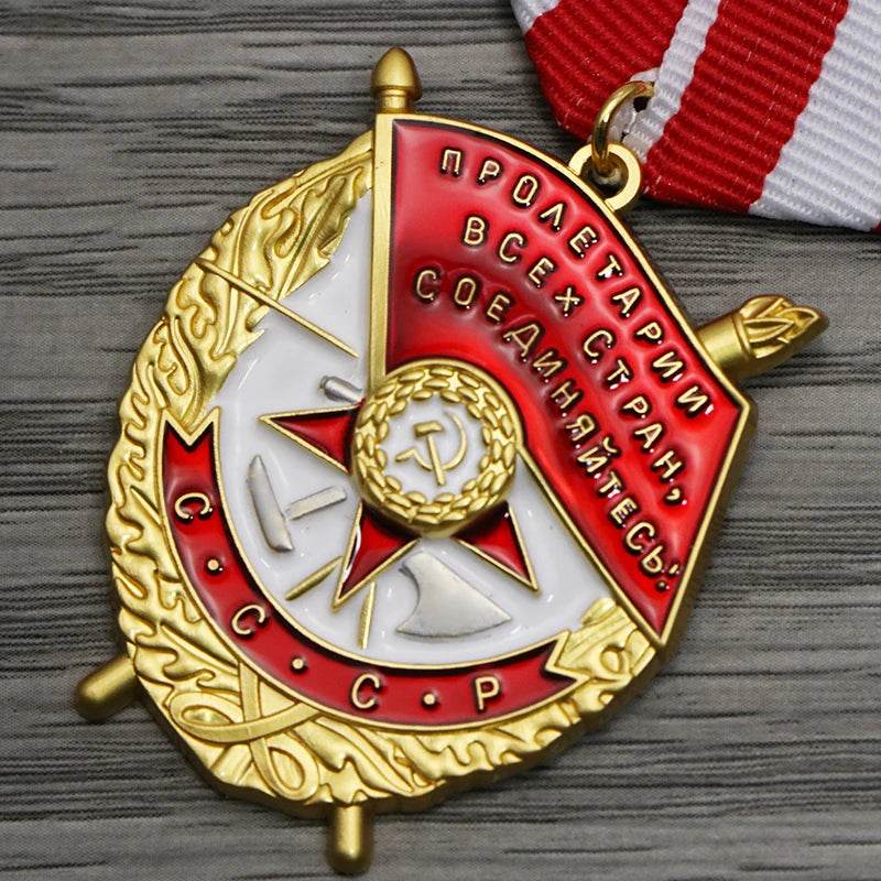 Replica Authentic Soviet Union Lenin Order of the Red Banner Medal - Military-Outdoors.com