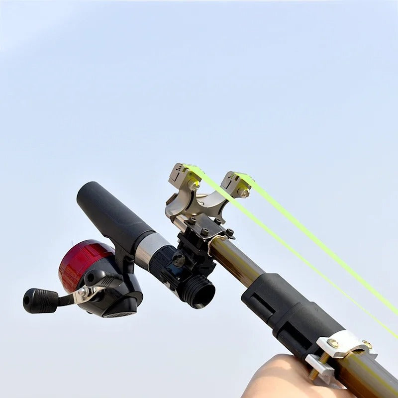 Automatic fish shooting slingshot with innovative design for easy fishing and targeting aquatic game