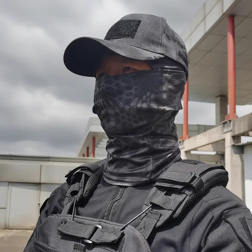 Black Balaclava Set for Outdoor Protection and Versatile Use