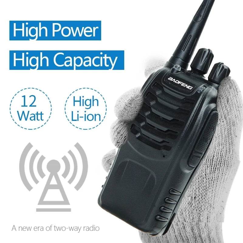 Baofeng BF-888S 12W Long-Range Walkie Talkies 2 OR 4 PCS - Military-Outdoors.com