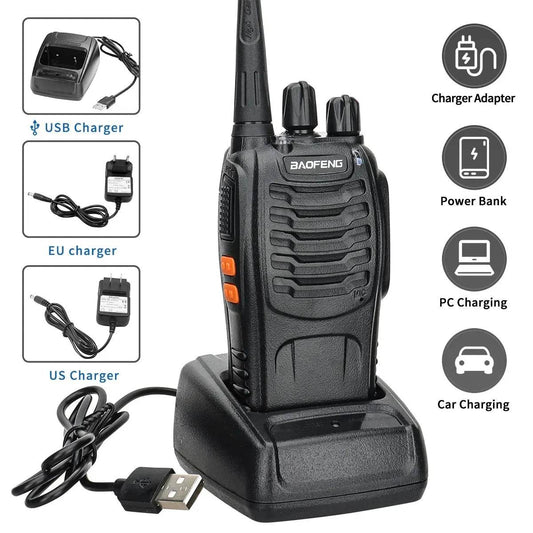 Baofeng BF-888S 12W Long-Range Walkie Talkies 2 OR 4 PCS - Military-Outdoors.com