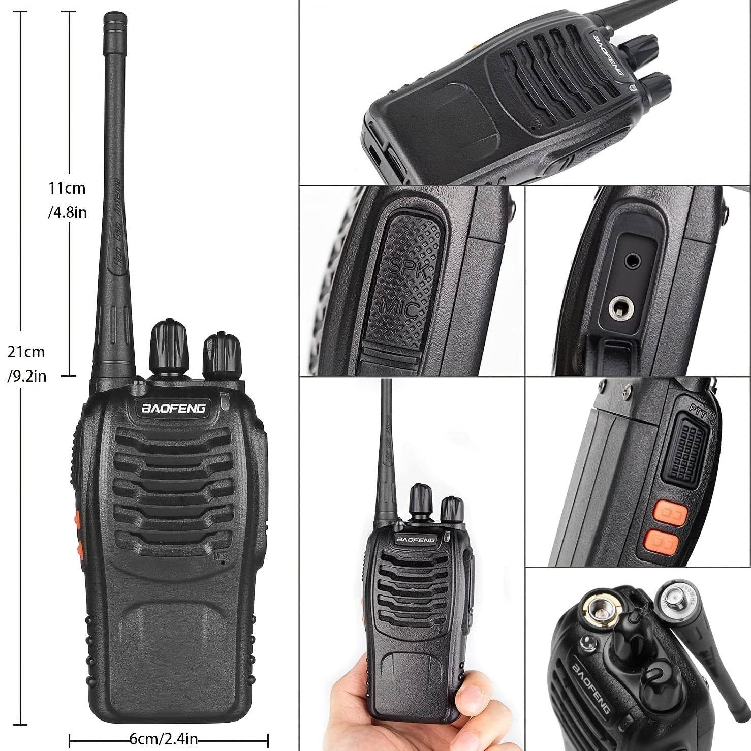 BAOFENG BF-888S UHF 400-480MHz Two Way Radio - Military-Outdoors.com