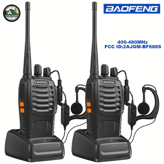 BAOFENG BF-888S UHF 400-480MHz Two Way Radio - Military-Outdoors.com