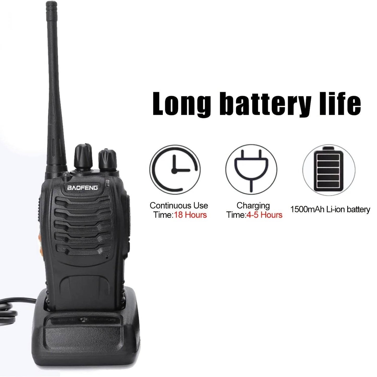BAOFENG BF-888S UHF 400-480MHz Two Way Radio - Military-Outdoors.com