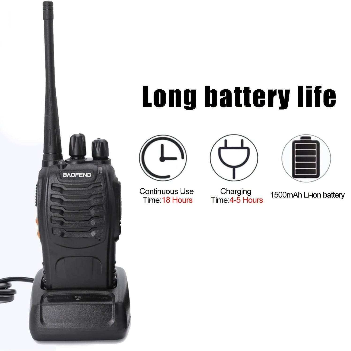 BAOFENG BF-888S UHF 400-480MHz Two Way Radio - Military-Outdoors.com