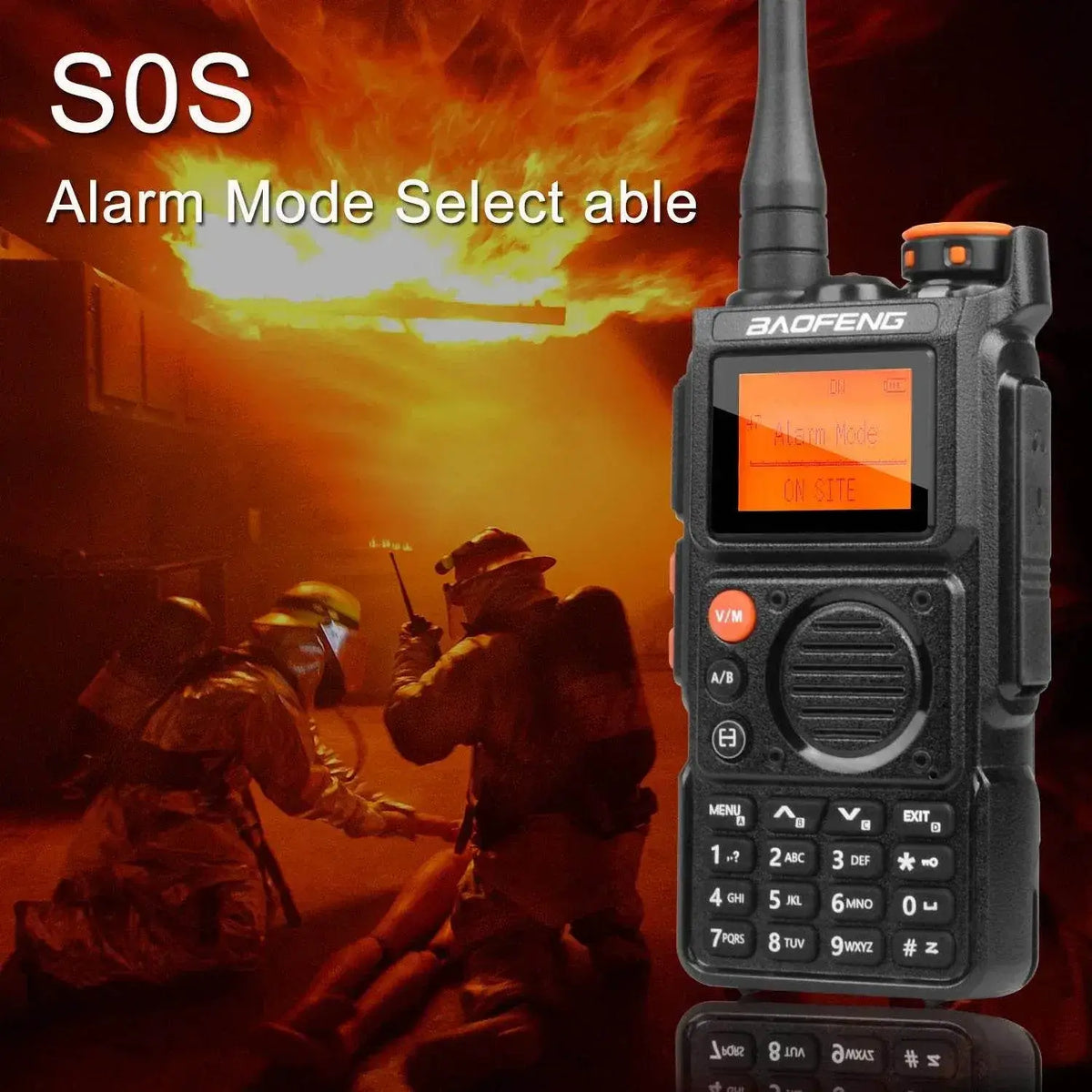 Baofeng K6 Walkie Talkie with SOS Alarm Mode for Reliable Communication