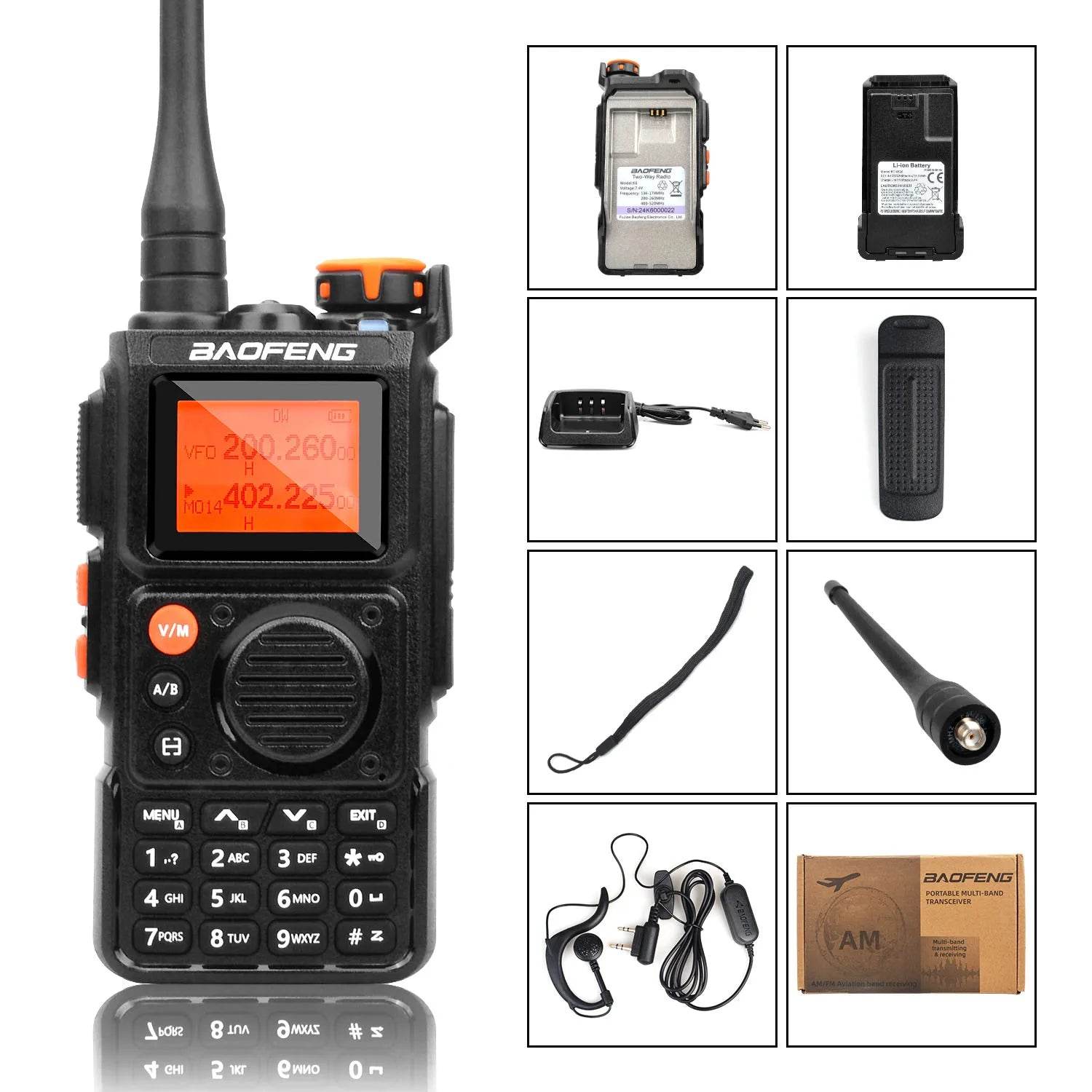 Walkie Talkie Baofeng K6 Multi-Band 999 Ch - Military-Outdoors.com