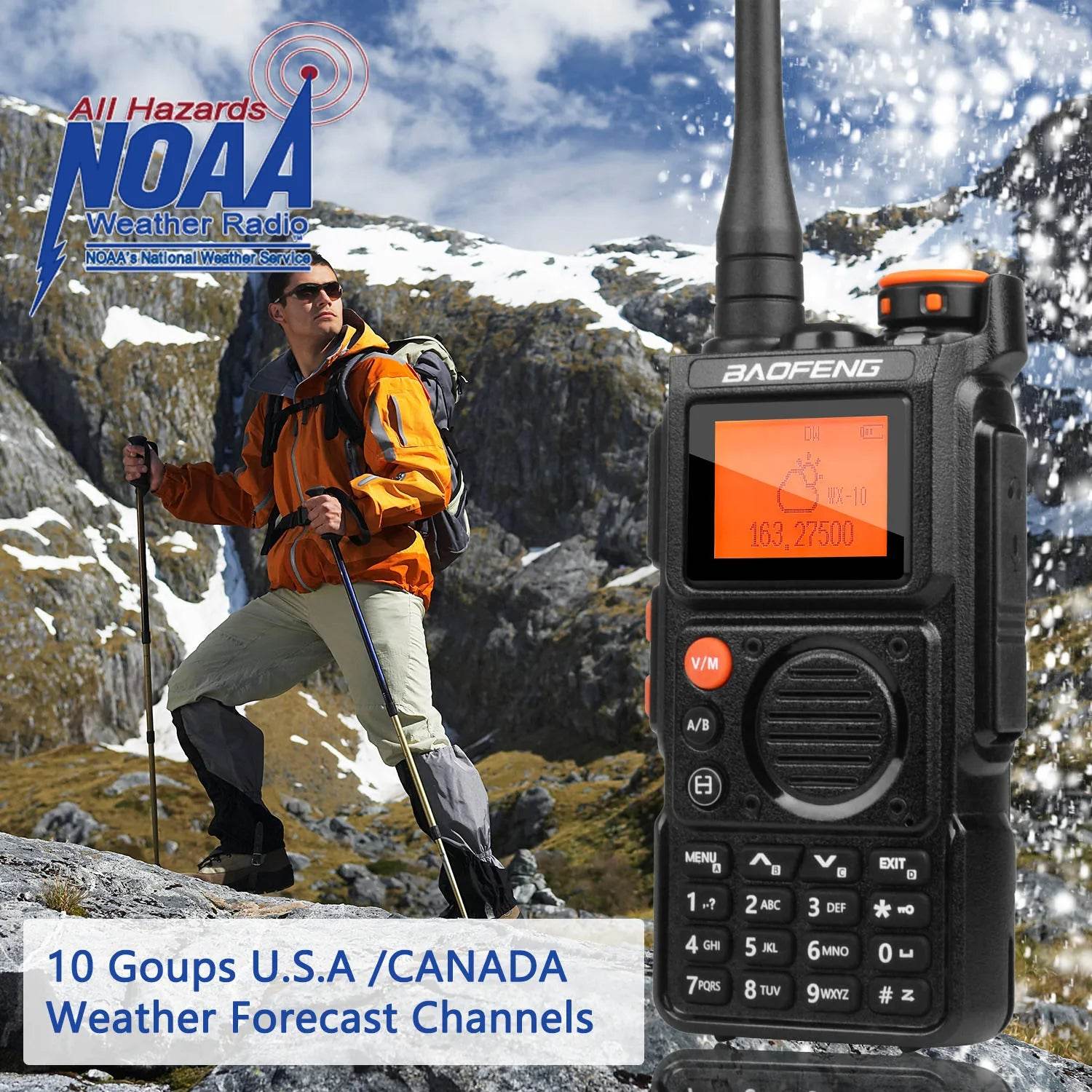 Walkie Talkie Baofeng K6 Multi-Band 999 Ch - Military-Outdoors.com