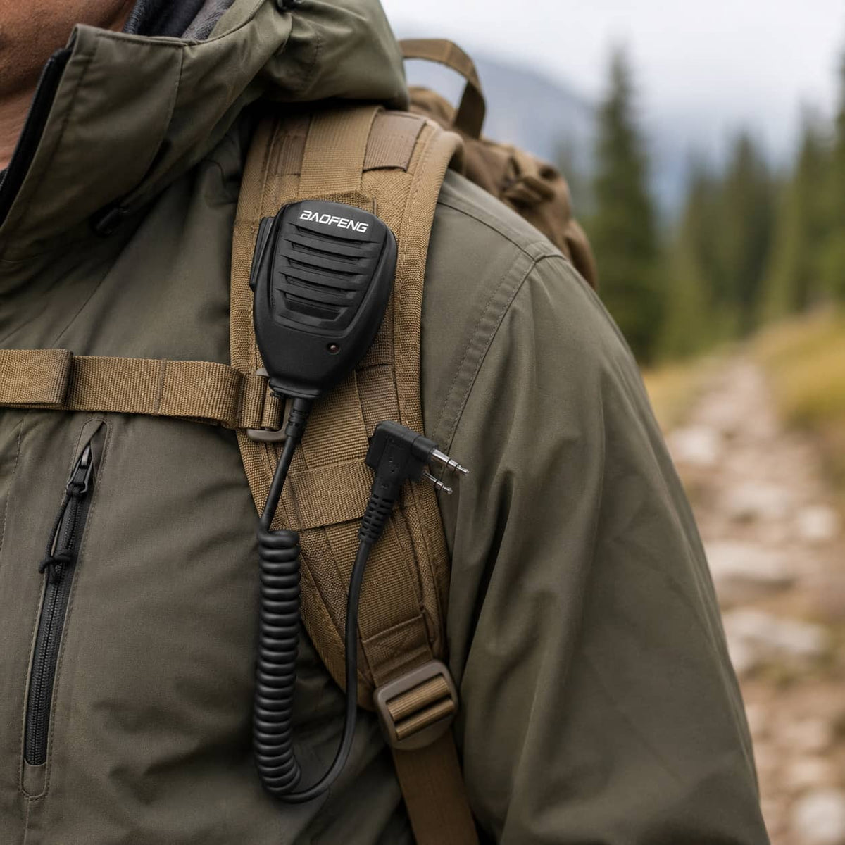 Two Way Radio Mic for clear communication in outdoor adventures