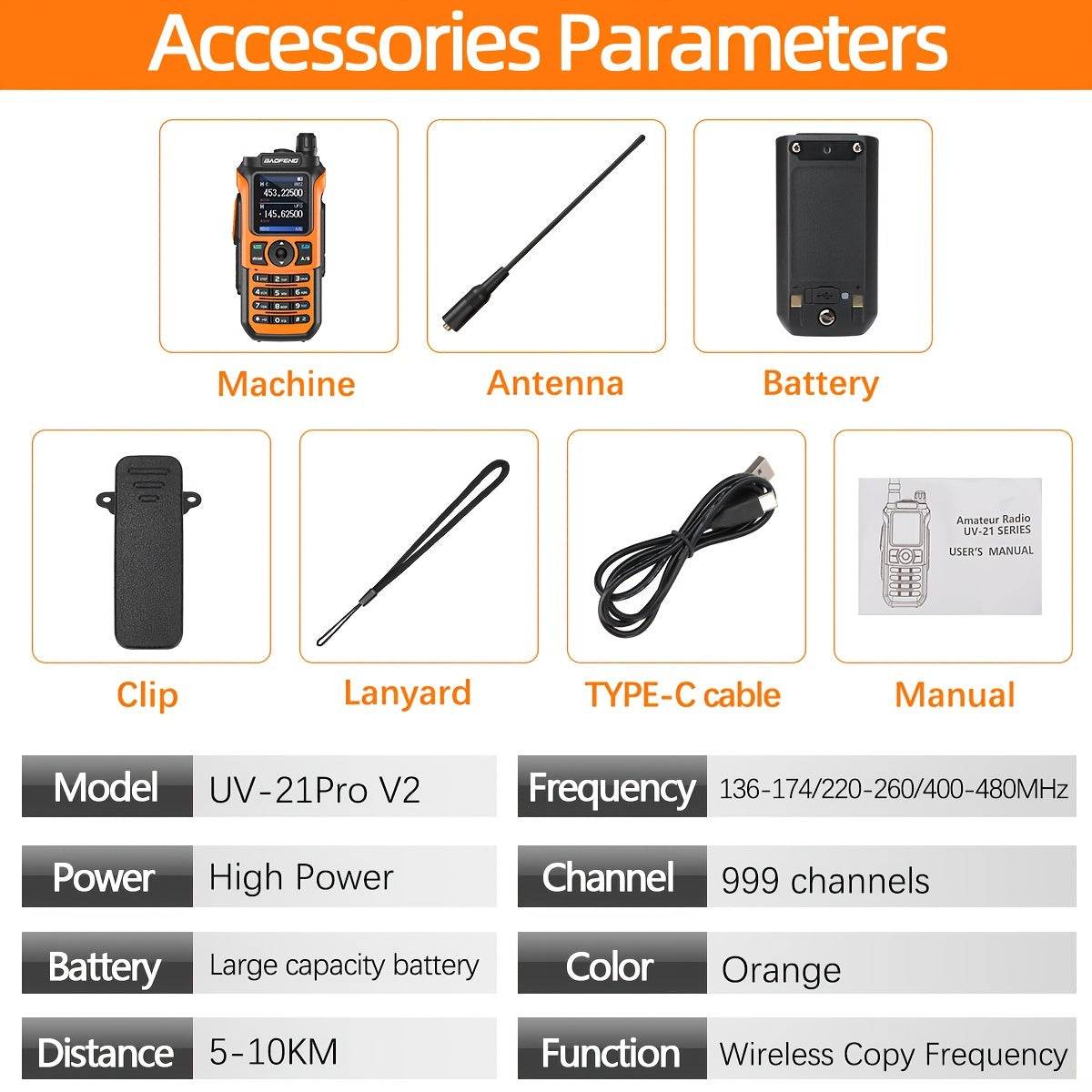 Baofeng UV-21 PRO V2 Walkie Talkies - Military-Outdoors.com