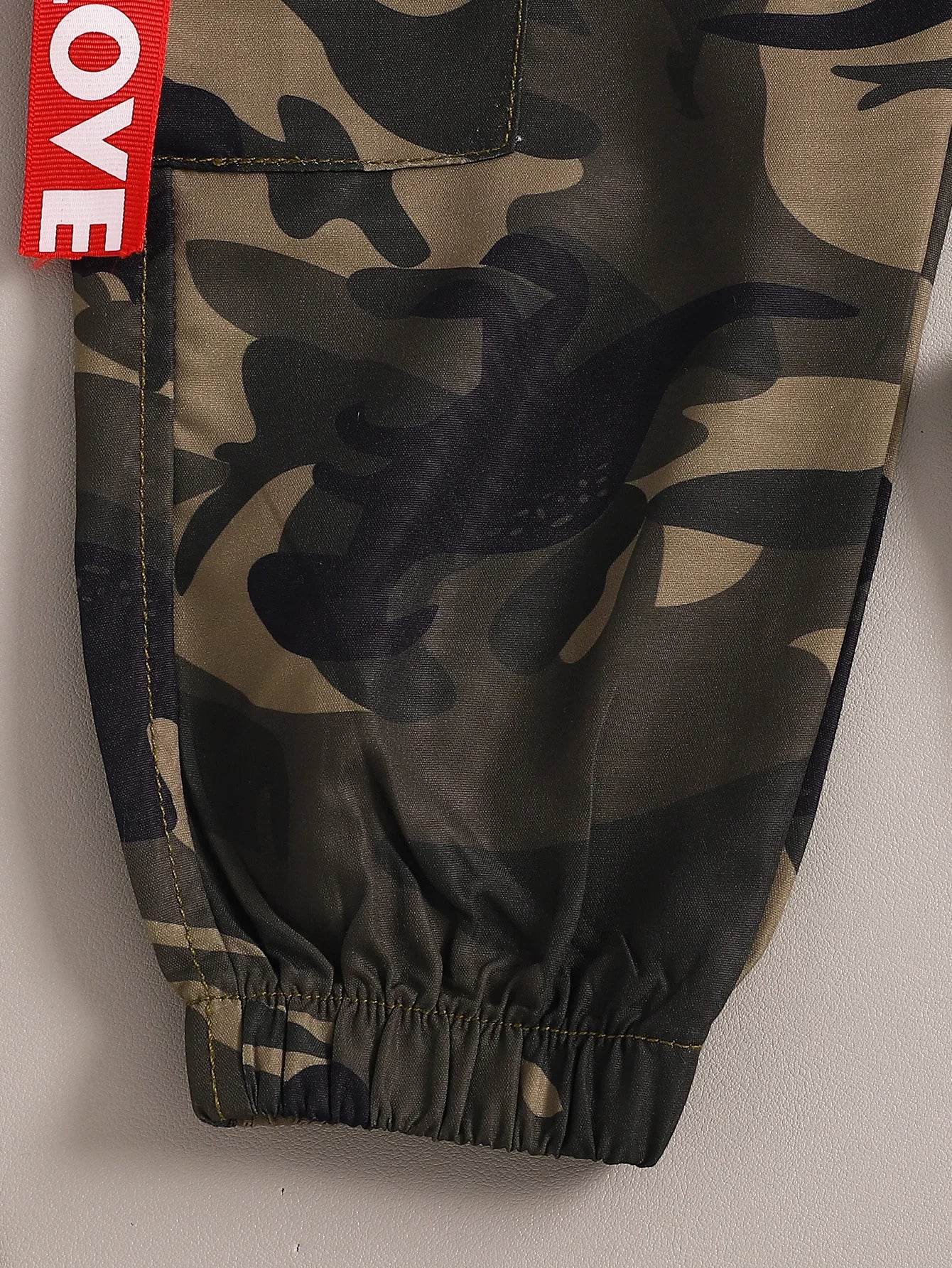 Boys Camouflage T-shirt and Pants Clothing Set - Military-Outdoors.com