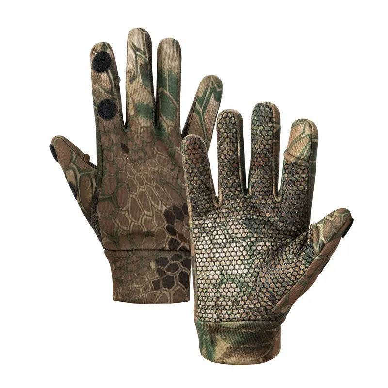 Camouflage breathable outdoor gloves for versatile outdoor activities