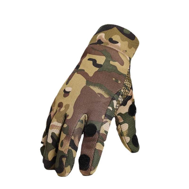 Camo breathable outdoor gloves for tactical and outdoor activities