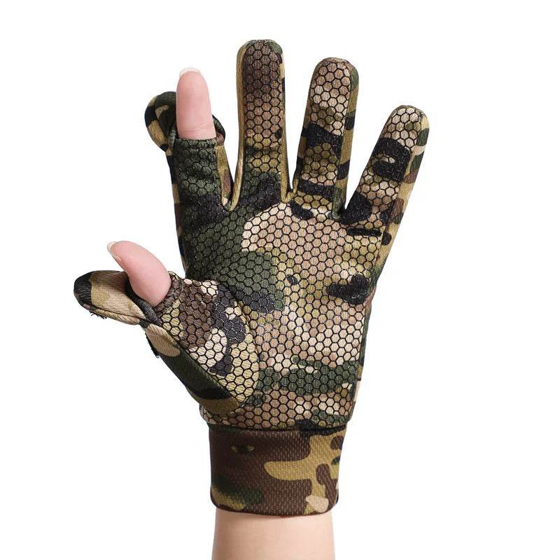 Camouflage Breathable Outdoor Gloves for Fishing and Hiking