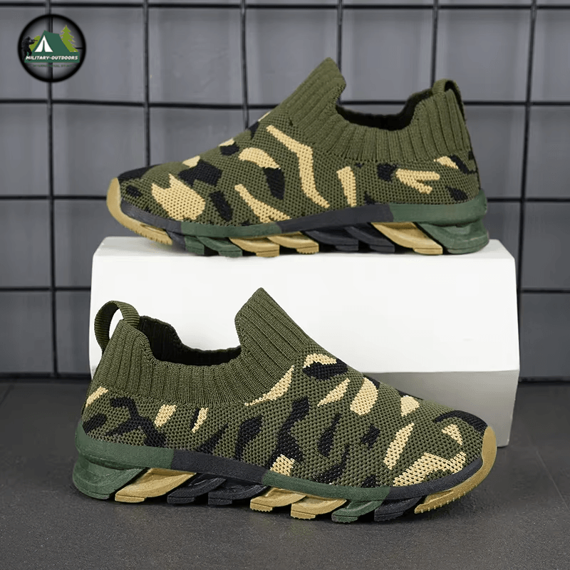 Camo Boys Sneakers - Durable Kids Shoes by Military-Outdoors - Military-Outdoors.com