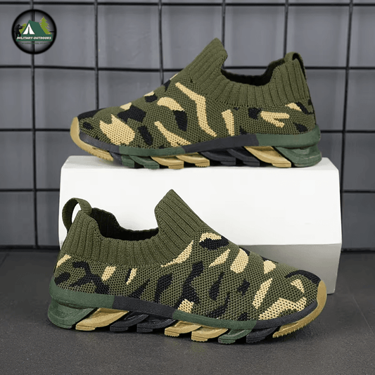 Camo Boys Sneakers - Durable Kids Shoes by Military-Outdoors - Military-Outdoors.com