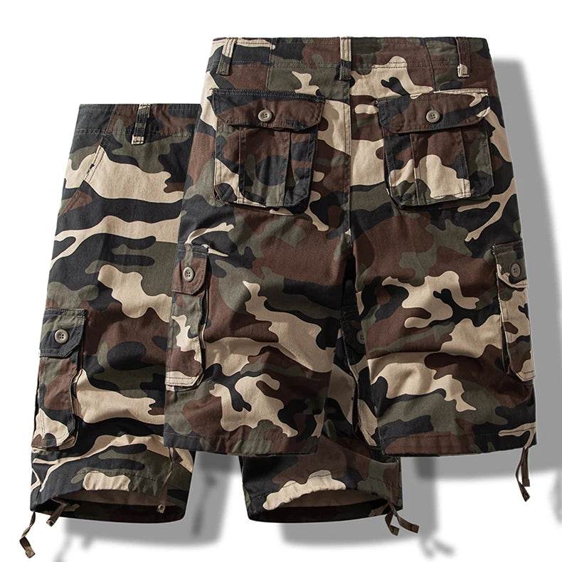 Camo Cotton Shorts for Outdoor Adventure - Military-Outdoors.com