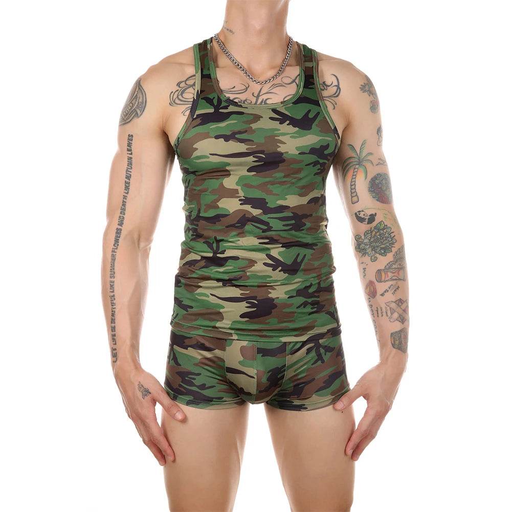 Camo Mens Underwear Vest - Military-Outdoors Collection - Military-Outdoors.com