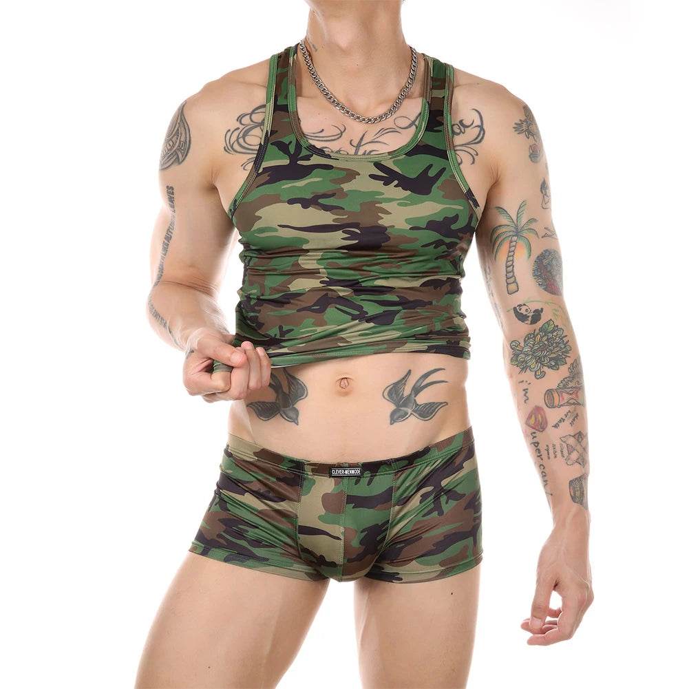 Camo Mens Underwear Vest - Military-Outdoors Collection - Military-Outdoors.com