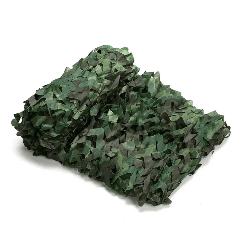Camo netting in green for outdoor camouflage and concealment