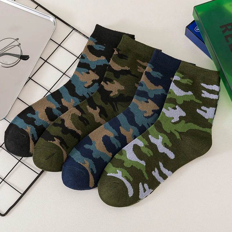 5 Pairs Camouflage Army Cotton Socks - Military-Outdoors.com