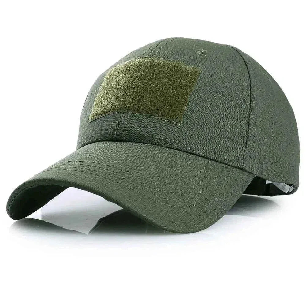 Olive Green Camouflage Baseball Cap with Velcro Patch for Custom Patches