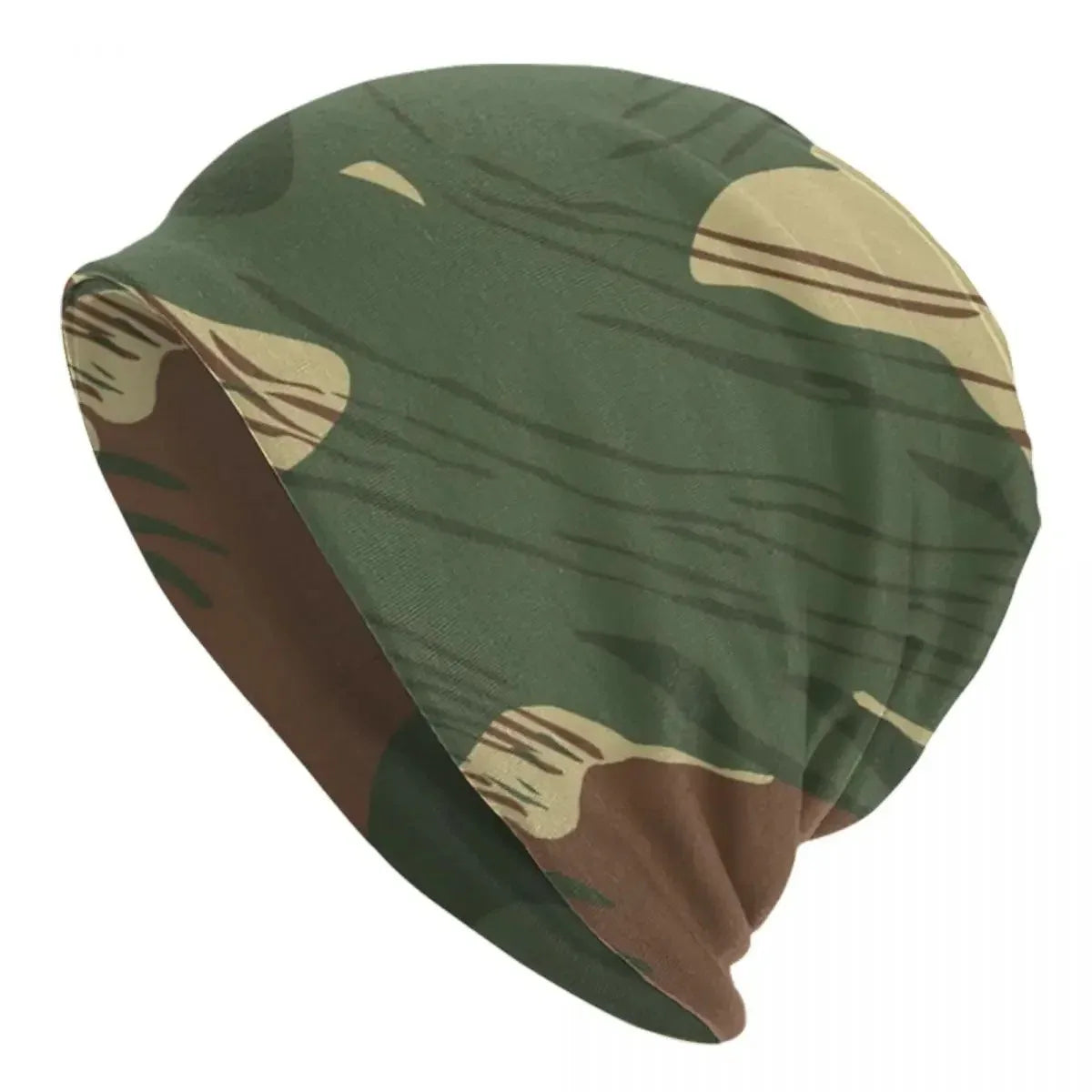 Camouflage bonnet hat in green for outdoor activities and casual wear