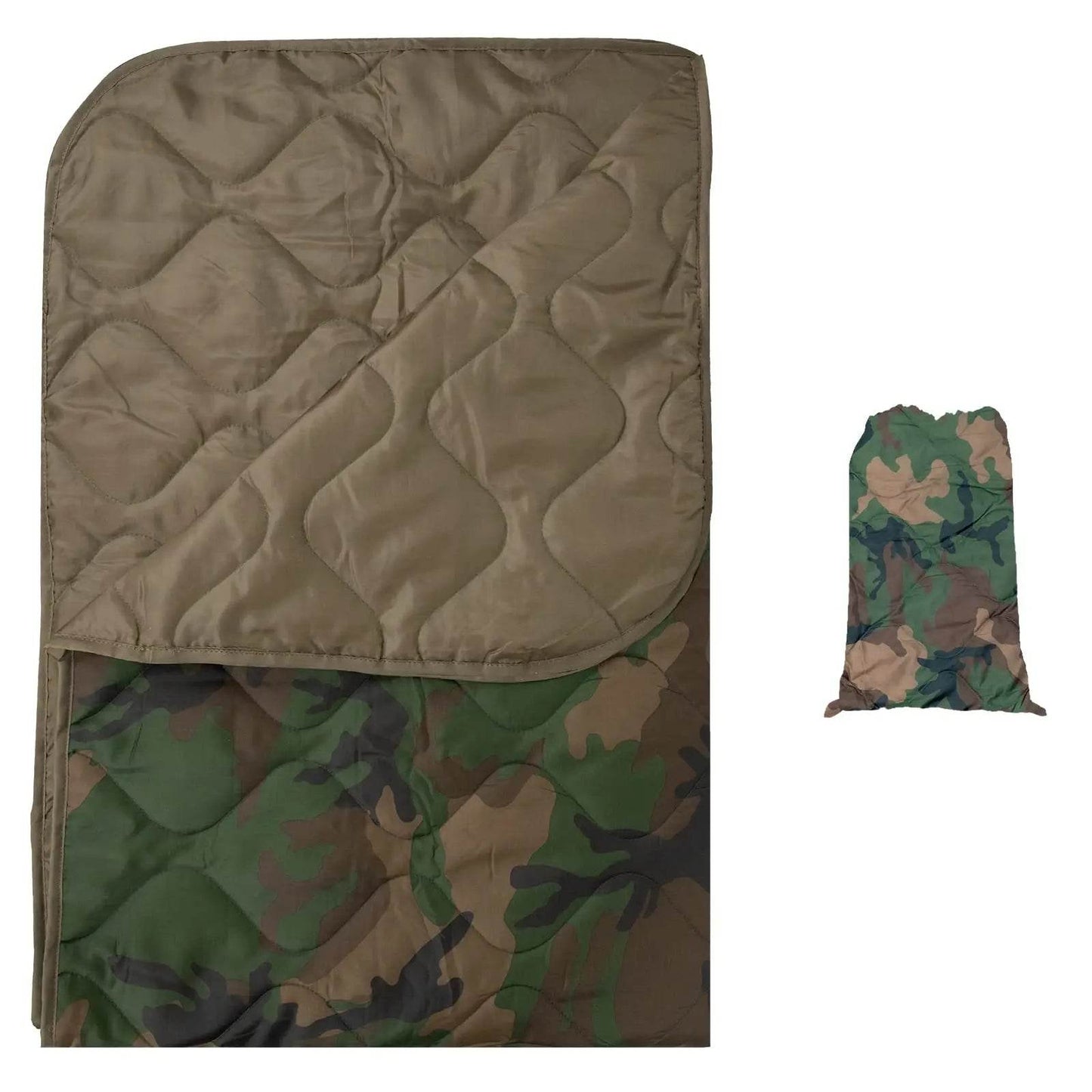 Camouflage Warm Camping Blanket with Carry Bag - Military-Outdoors.com