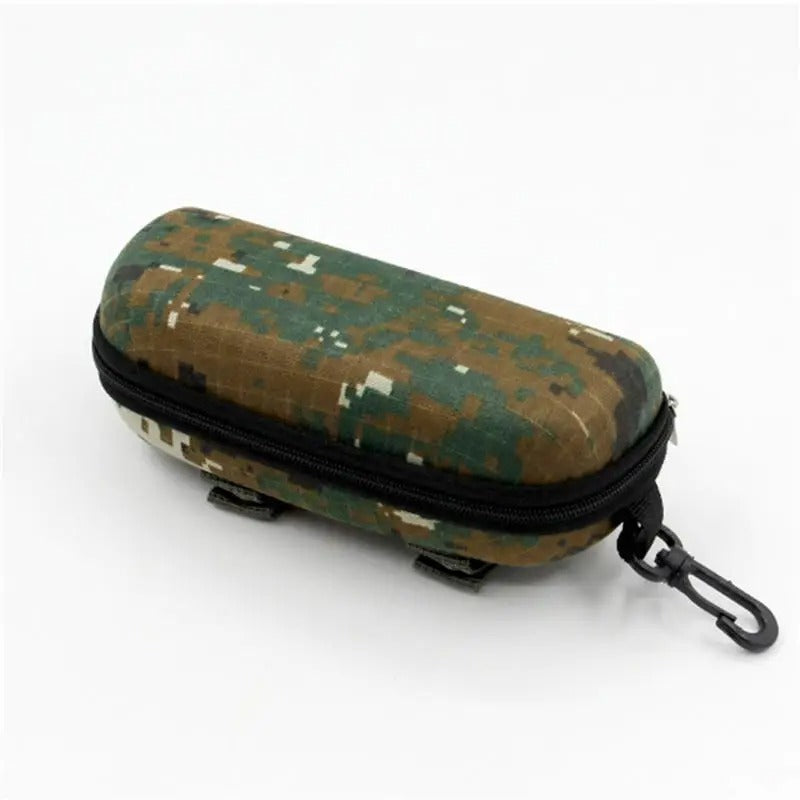 Camouflage glasses case for secure and stylish storage of sunglasses