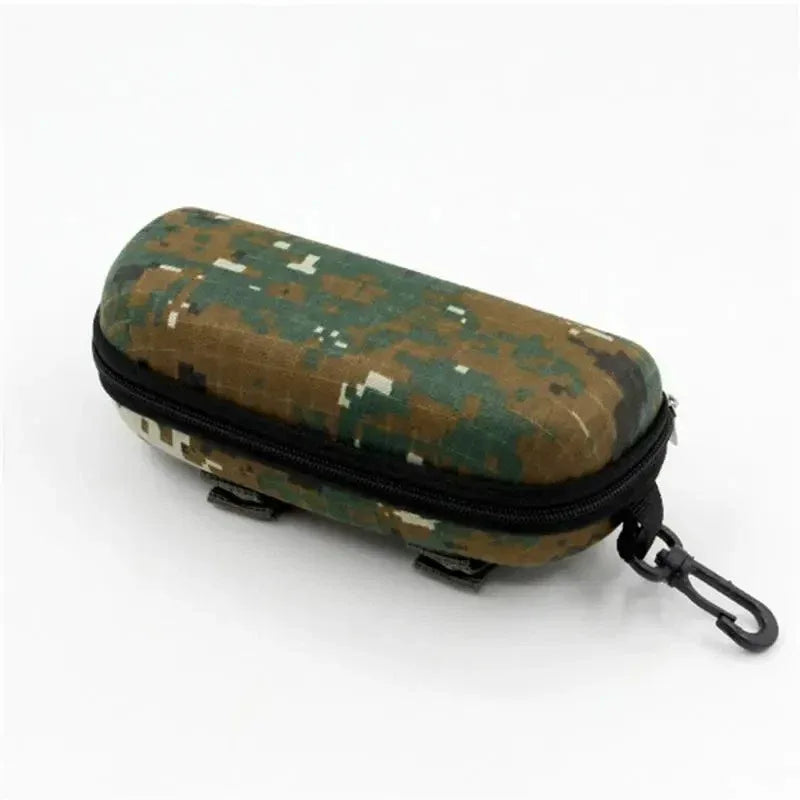 Camouflage glasses case for secure and stylish storage of sunglasses